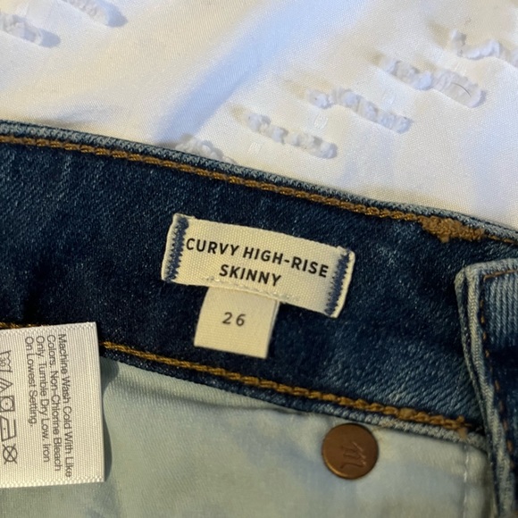 *NWT* Madewell Curvy high rise skinny jeans size 26 - Picture 7 of 11